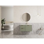 Miami Olive Green Wall Hung Vanity 900 Cabinet Only