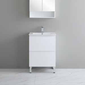 Revive Matte White Free Standing 600 Vanity Cabinet Only