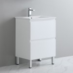 Revive Matte White Free Standing 750 Vanity Cabinet Only