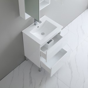 Revive Matte White Free Standing 900 Vanity Cabinet Only