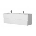 Revive Matte White Wall Hung 1500 Vanity Cabinet Only