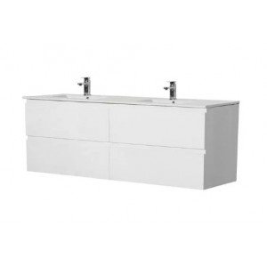 Revive Matte White Wall Hung 1500 Vanity Cabinet Only