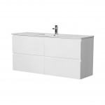 Revive Matte White Wall Hung 1200 Vanity Cabinet Only