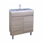 Evie White Oak Ensuite Free Standing Vanity 750 Cabinet Only