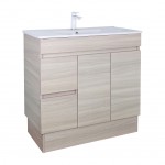 Evie White Oak Ensuite Free Standing Vanity 900 Cabinet Only Evie White Oak Ensuite Free Standing Vanity 900 Cabinet Only
