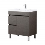 Evie Dark Brown Free Standing Vanity 750 Cabinet Only