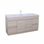 Evie White Oak Free Standing Vanity 1500 Cabinet Only