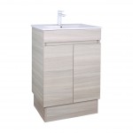 Evie White Oak Free Standing Vanity 600 Cabinet Only