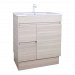Evie White Oak Free Standing Vanity 750 Cabinet Only