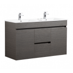 Evie Dark Brown Wall Hung Vanity 1200 Cabinet Only