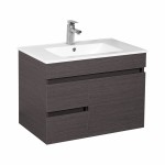 Evie Dark Brown Wall Hung Vanity 750 Cabinet Only