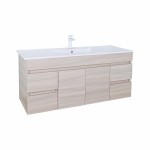 Evie White Oak Wall Hung Vanity 1200 Cabinet Only