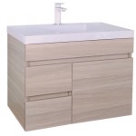 Evie White Oak Wall Hung Vanity 750 Cabinet Only