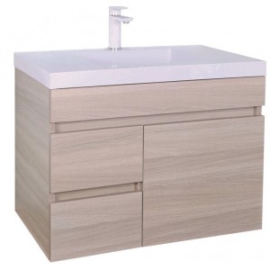 Evie White Oak Wall Hung Vanity 750 Cabinet Only