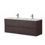 Stella Walnut Wall Hung Vanity 1200 Cabinet Only