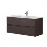 Stella Walnut Wall Hung Vanity 1200 Cabinet Only