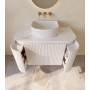 Vito Noosa Matte White Wall Hung Vanity 1200 Cabinet Only