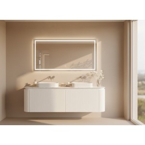 Vito Noosa Matte White Wall Hung Vanity 1500 Cabinet Only