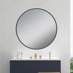Black Framed Round Mirror 750*750 Black Framed Round Mirror 750*750