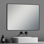 Black Framed Rectangle Mirror 600*750 Black Framed Rectangle Mirror 600*750