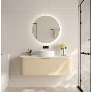Elva Wall-Hung 1200 Natural Oak Cabinet Only