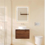 Paris Wall-Hung 600 Walnut Woodmatt Cabinet Only