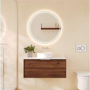 Paris Wall-Hung 900 Walnut Woodmatt Cabinet Only
