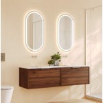 Paris Wall-Hung 1200 Walnut Woodmatt Cabinet Only