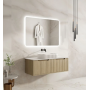 Rhea Fluted Wall Hung 1200mm Cabinet - Natural Oak Cabinet Only