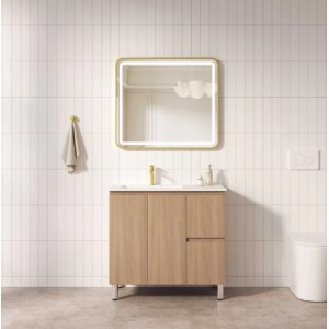 Rita Freestanding Elegant Oak 900mm Cabinet only
