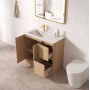 Rita Freestanding Elegant Oak 900mm Cabinet only