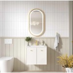 Seattle Wall-Hung Matte White 600 Cabinet Only