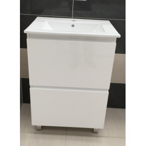Port-2D-600 PVC Vanity Cabinet Only