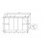 Avalon-1500 Vanity Single Bowl Cabinet Only Avalon-1500 Vanity Single Bowl Cabinet Only