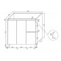 Avalon-900 Vanity Cabinet Only Avalon-900 Vanity Cabinet Only