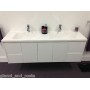 Avalon-1500 PVC Wall Hung Double Bowl Vanity Cabinet Only