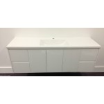 Avalon-1500 PVC Wall Hung Single Bowl Vanity Cabinet Only